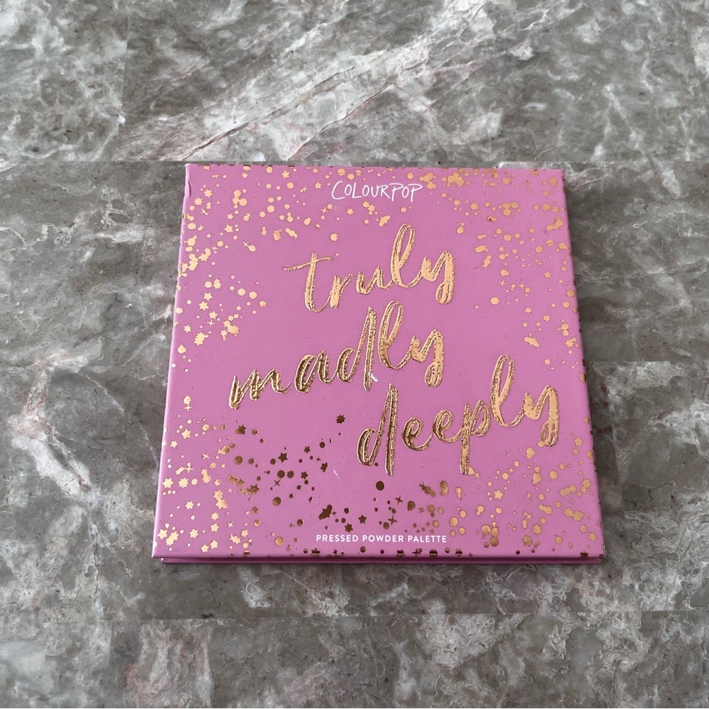 ColourPop Pink and Gold Eyeshadow Palette